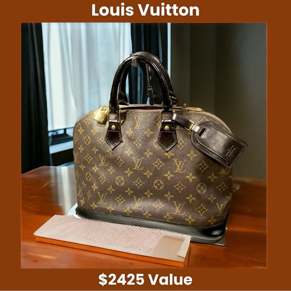 Louis Vuitton Handbags - 💎Vintage Louis Vuitton Monogram Alma Tote Bag M51130 w/ Padlock & Luggage Tag